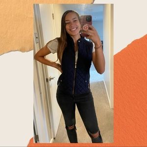 Navy Blue Puffer Vest